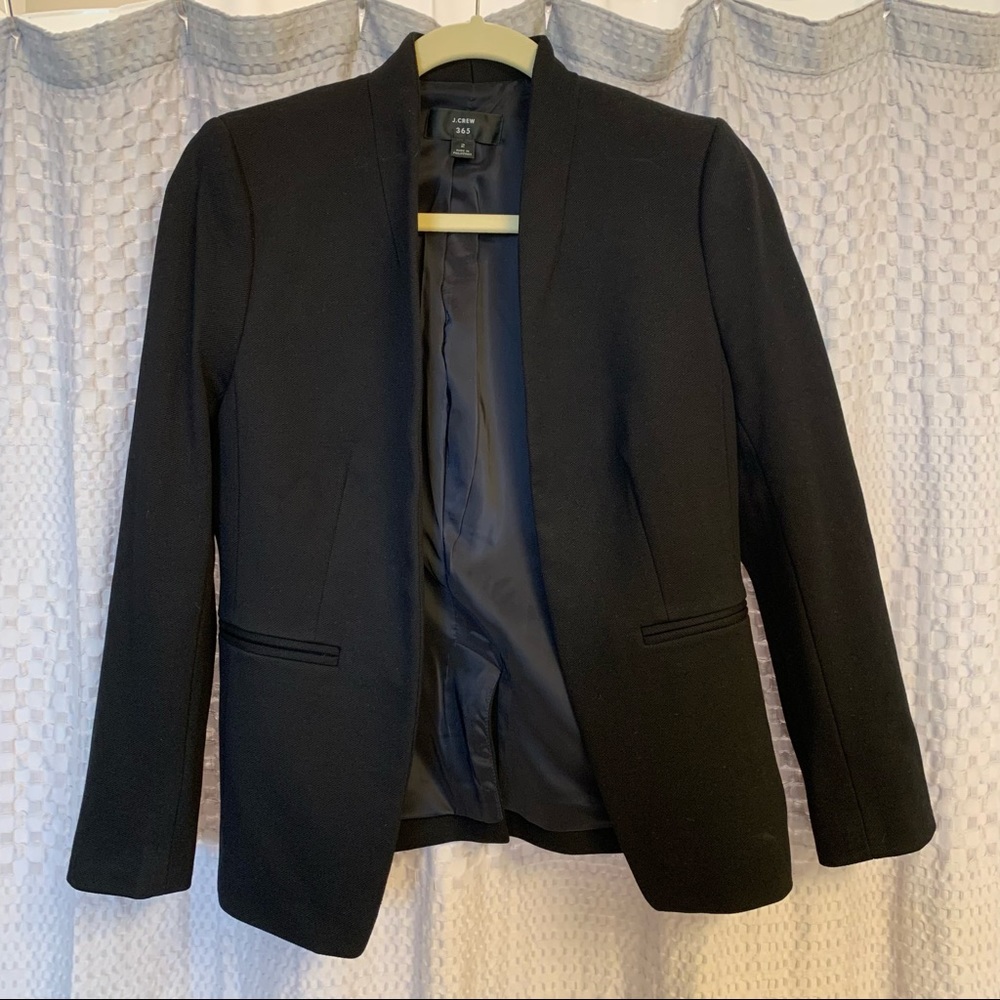 J. Crew 365 Collarless Blazer
